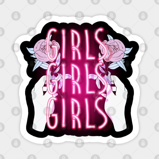 GirlsGirlsGirls Sticker by TEENIE DESIGN